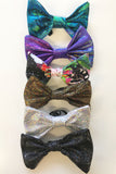 Purple Metallic Holographic Bow Tie Elasticated Dicky Bow MADWAG Sparkly Glittery Fun Silly Gift Stocking Filler