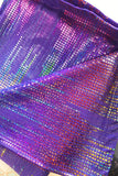 Purple Rain Metallic Leggings Festival Pants MADWAG Rainbow