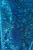 Turquoise Metallic Spandex Fabric MADWAG