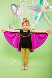 Kids Girls Reversible Gold Purple Holographic Sparkly Cape MADWAG