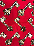Pink Keys Fabric Closeup MADWAG